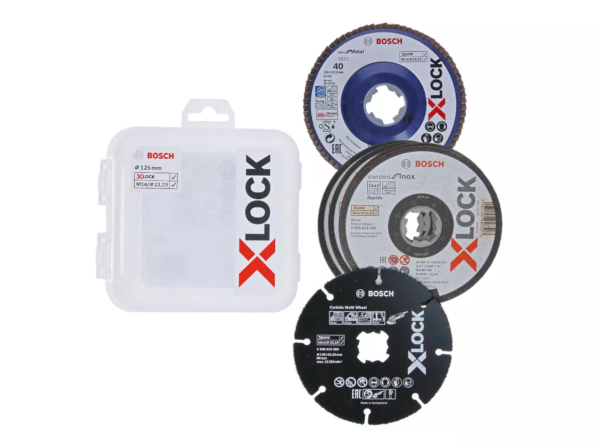 Set disques tronçonnage + disque lamelles X-Lock Bosch